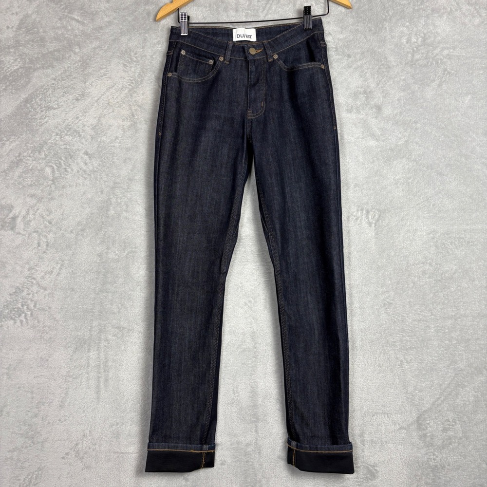 DUER Jeans Denim Slim Fit Dark Wash Women's 26 Casual All Weather Slim Preppy‎